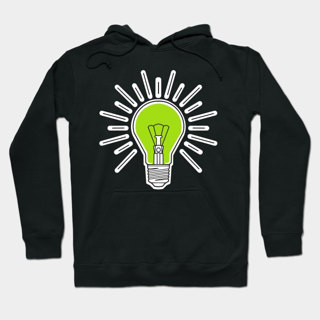 green lightbulb Hoodie by weilertsen